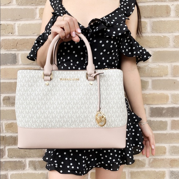 Michael Kors Large Satchel Vanilla pink - Picture 3 of 8